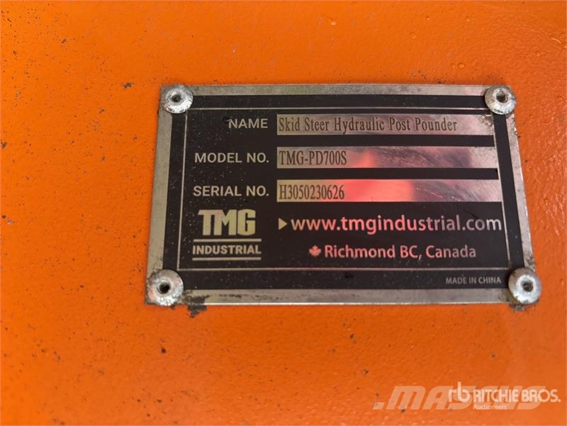 TMG PD700S 47 in Skid Steer Post Driver Fencing equipment