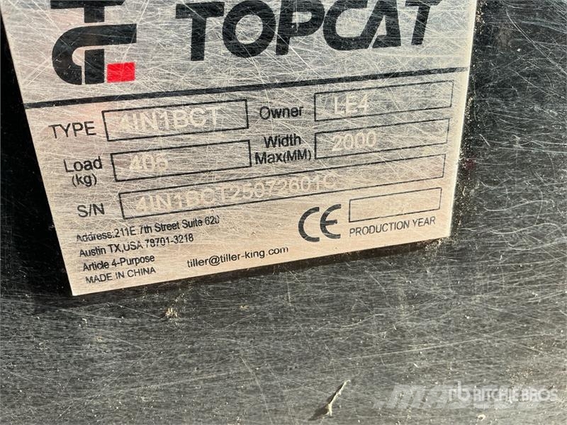  Top Cat Cat 4IN1BCT 72 in Multi-Purpose Skid Steer دلاء