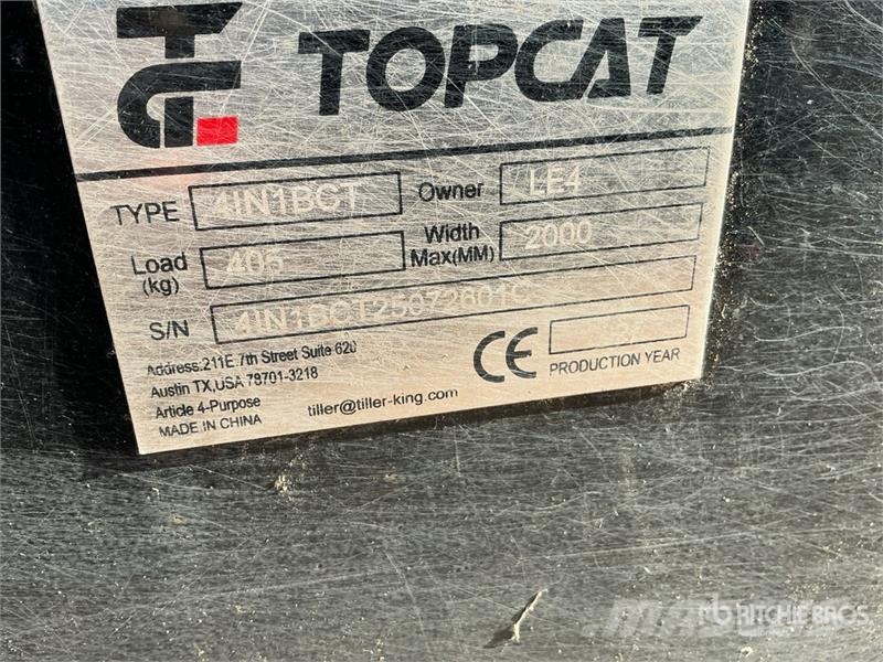  Top Cat Cat 4IN1BCT 72 in Multi-Purpose Skid Steer دلاء