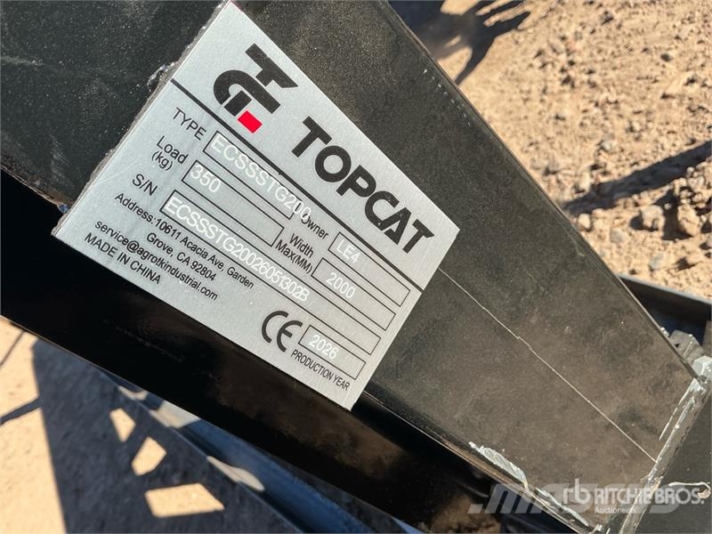 Top Cat Cat ECSSSTG200 Skid Steer Stump Grinder (U Rotorkopeggen / rototillers