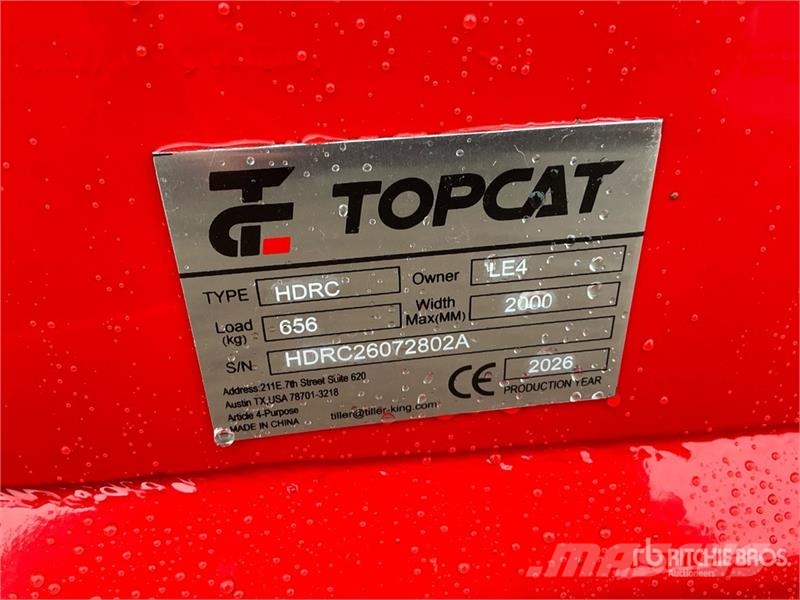 Top Cat Cat HDRC 72 in Skid Steer Brush Cutter (Un 裝載與牽引式割草機