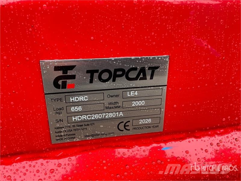 Top Cat Cat HDRC 72 in Skid Steer Brush Cutter (Un 裝載與牽引式割草機