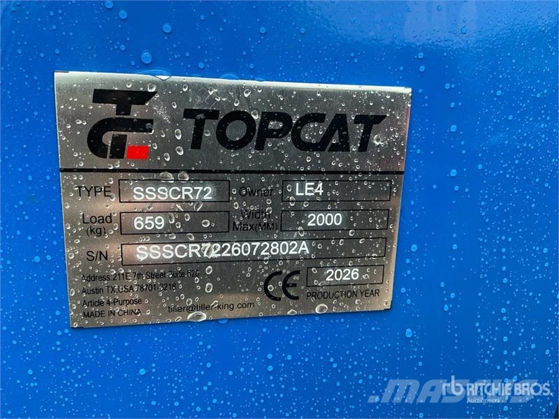  Top Cat Cat SSSCR72 72 in Skid Steer Power Rake (U Schudders
