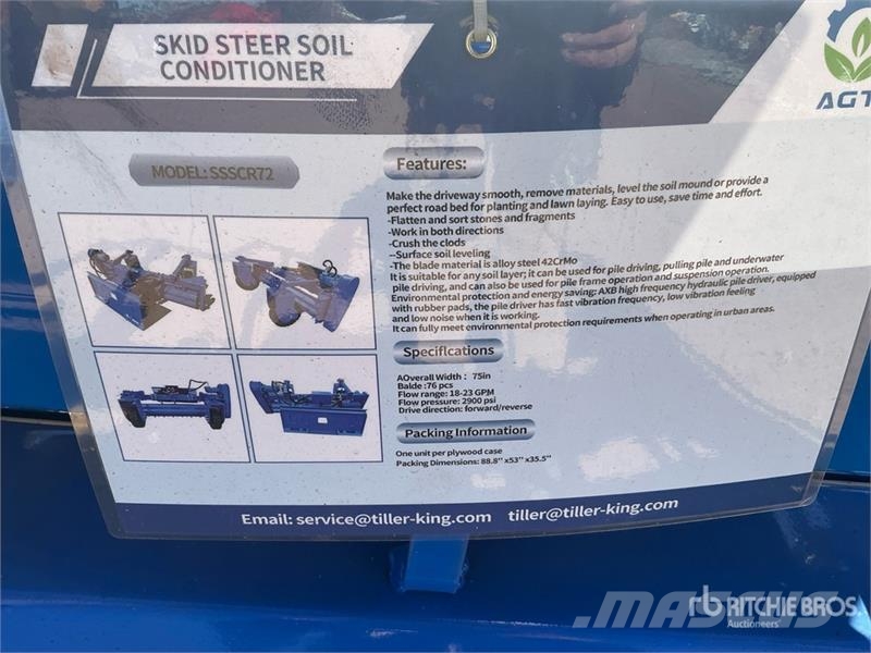 Top Cat Cat SSSCR72 72 in Skid Steer Power Rake (U Okretači i sakupljači sena