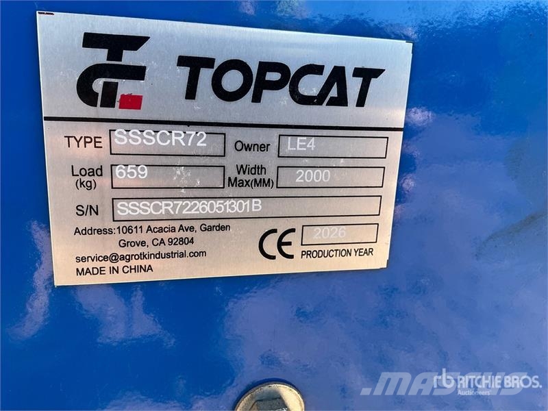 Top Cat Cat SSSCR72 72 in Skid Steer Power Rake (U Okretači i sakupljači sena