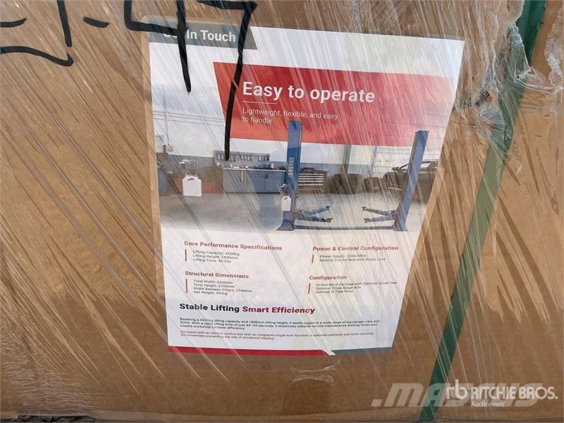  TPL-BLUE 2 Post 10000 lb Vehicle Lift (Unused) Строителство - Други