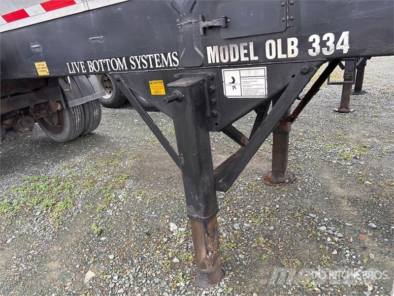 Trail King Tri/A Trail King OLB 334 Live Bottom Trailer Semirimorchi con piano mobile