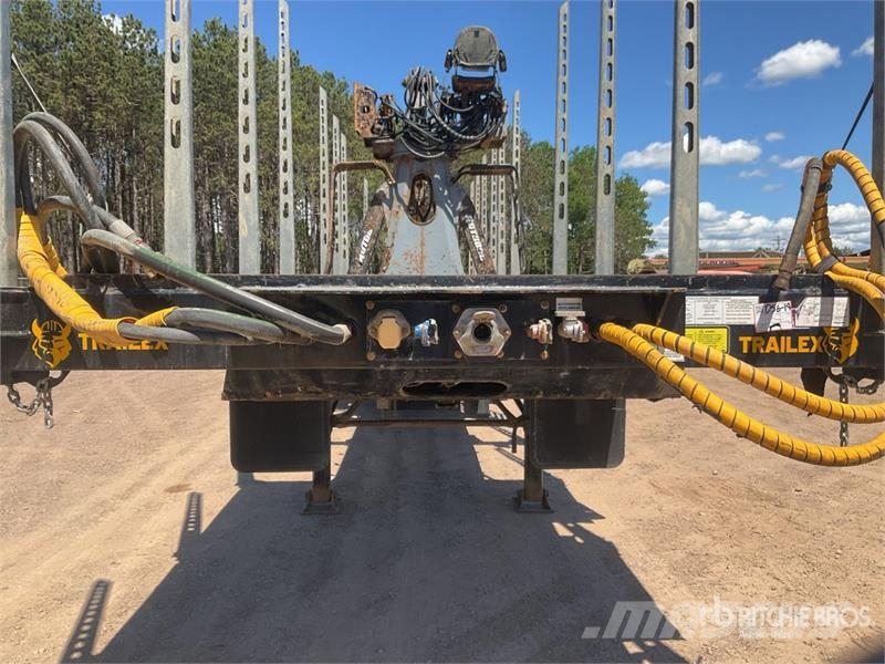 Trailex 50 ft Quad/A Self-Loading Log Trailer Reboques para transporte de madeira