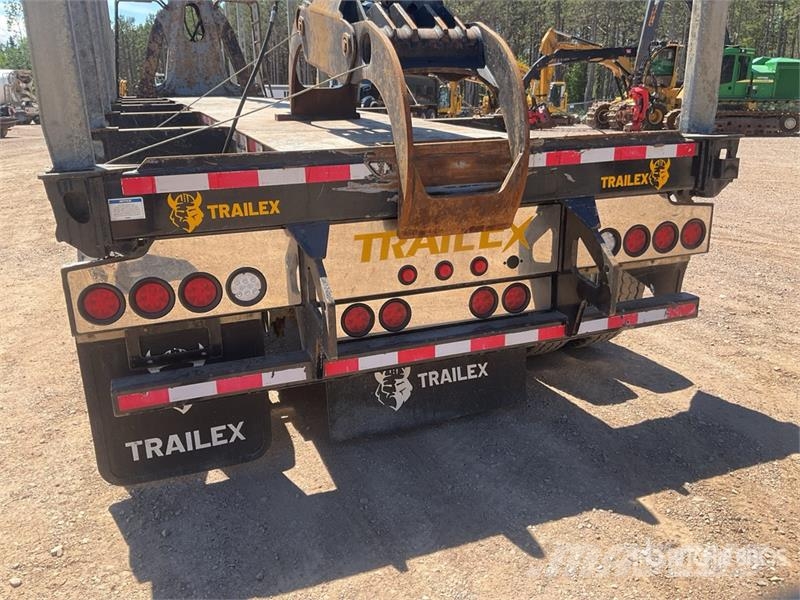 Trailex 50 ft Quad/A Self-Loading Log Trailer Reboques para transporte de madeira