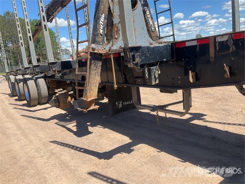 Trailex 50 ft Quad/A Self-Loading Log Trailer Reboques para transporte de madeira