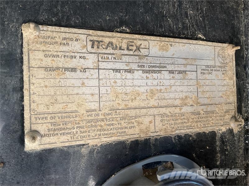 Trailex 50 ft Quad/A Self-Loading Log Trailer Reboques para transporte de madeira