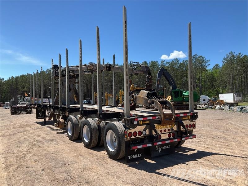 Trailex 50 ft Quad/A Self-Loading Log Trailer Reboques para transporte de madeira