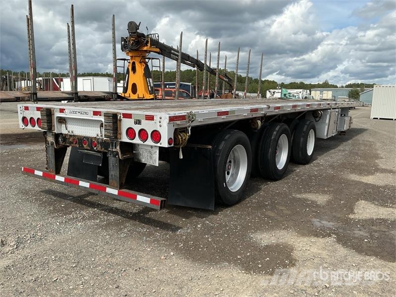 Triple E 53 ft Tri/A Flatbed Trailer Причепи-платформи/бокове розвантаження