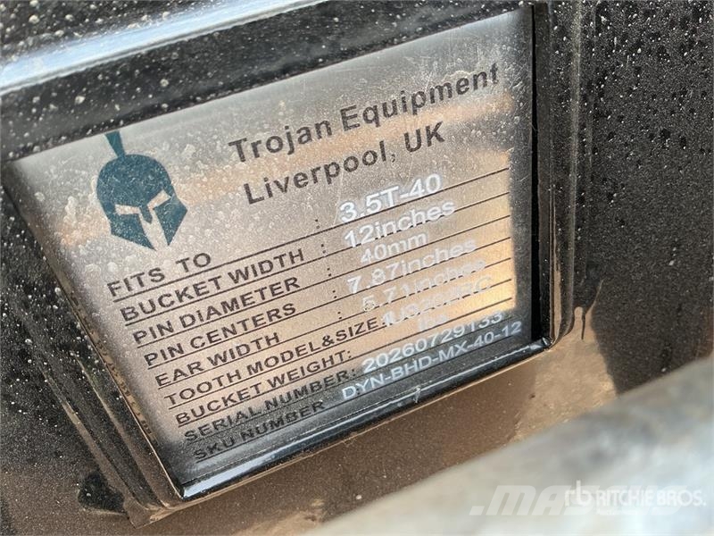 Trojan 12 in Digging Excavator Bucket - Fits 40 mm Cat 30 Kašike / Korpe