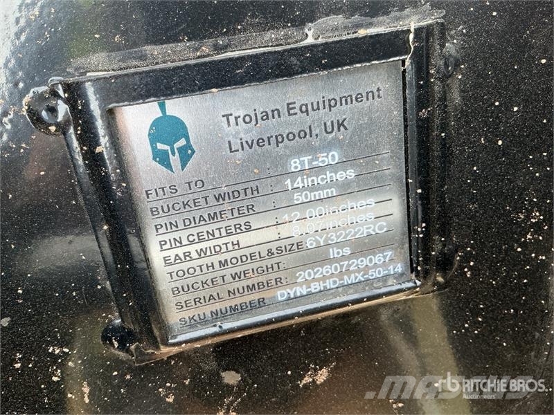 Trojan 14 in Digging Excavator Bucket - Fits 50 mm Cat 30 Kašike / Korpe