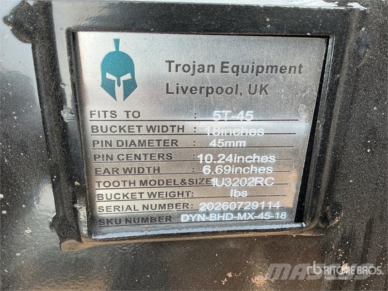 Trojan 18 in Digging Excavator Bucket - Fits 45 mm Cat 30 Kašike / Korpe