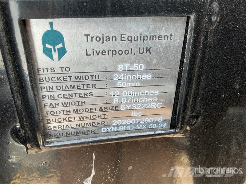 Trojan 24 in Digging Excavator Bucket - Fits 50 mm Cat 30 Kanalak