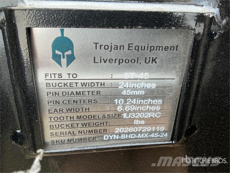 Trojan 24 in Digging Excavator Bucket - Fits 65 mm Cat 31 Kašike / Korpe