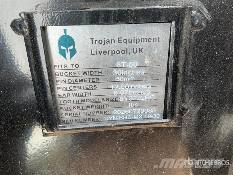 Trojan 30 in Digging Excavator Bucket - Fits 50 mm Cat 30 Kašike / Korpe