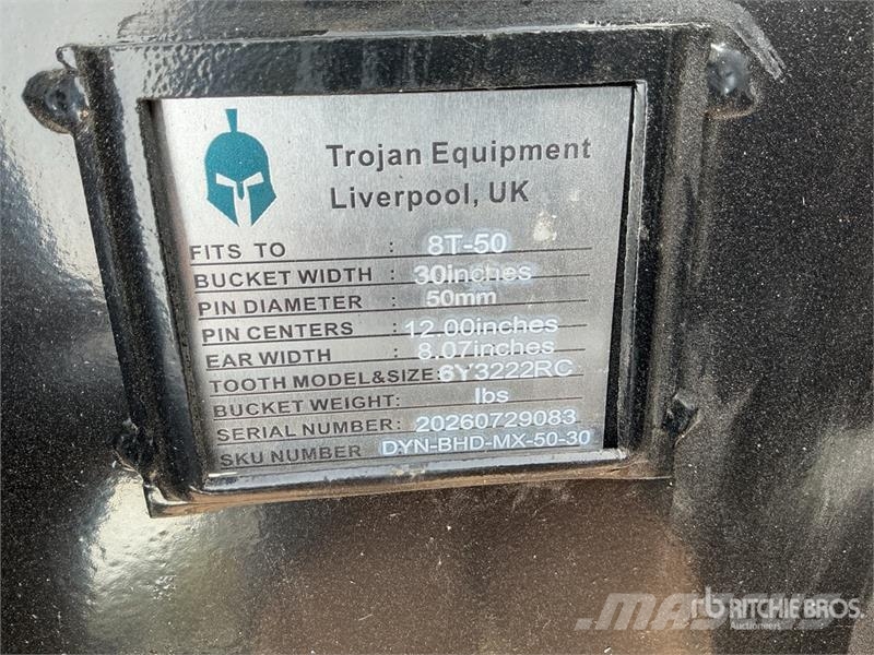Trojan 30 in Digging Excavator Bucket - Fits 50 mm Cat 30 Kašike / Korpe