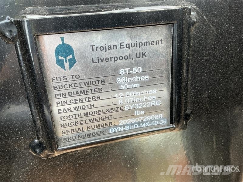 Trojan 36 in Digging Excavator Bucket - Fits 50 mm Cat 30 Kanalak
