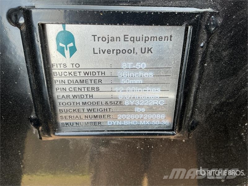 Trojan 36 in Digging Excavator Bucket - Fits 50 mm Cat 30 Kašike / Korpe