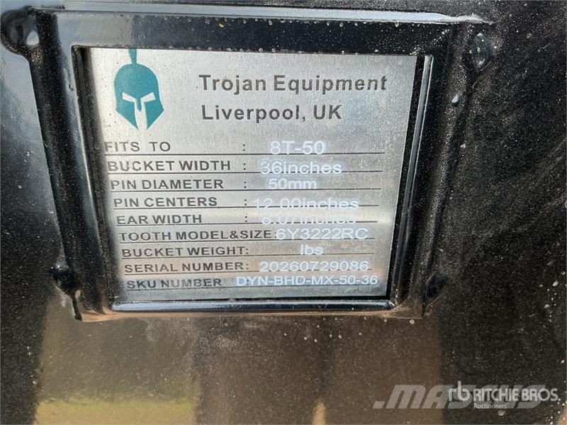 Trojan 36 in Digging Excavator Bucket - Fits 50 mm Cat 30 Kašike / Korpe