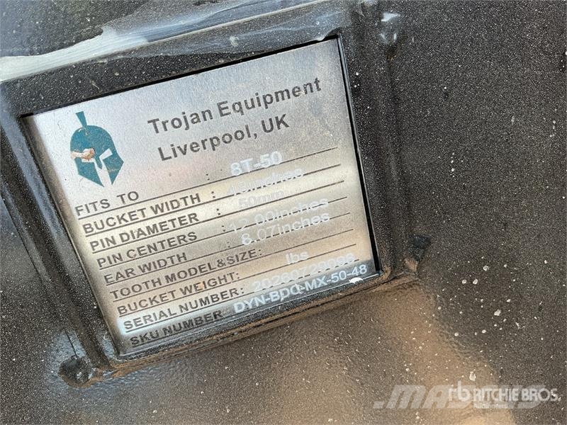 Trojan 48 in Cleanup Excavator Bucket - Fits 50 mm Cat 30 Kašike / Korpe