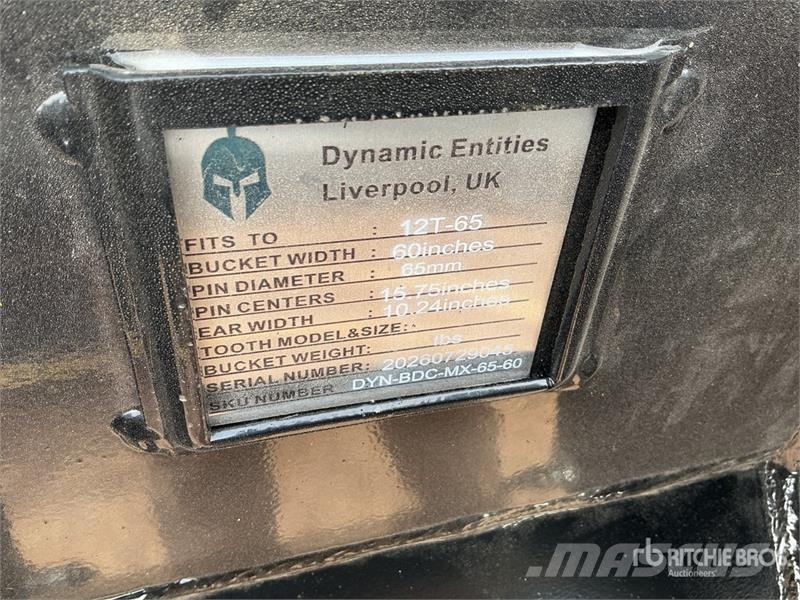 Trojan 60 in Cleanup Excavator Bucket - Fits 65 mm Cat 31 Kašike / Korpe