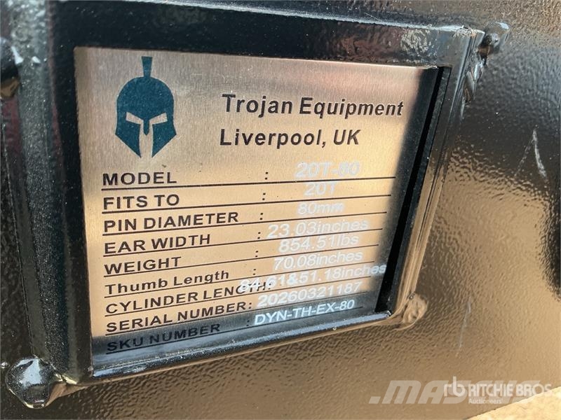 Trojan 70 in Hydraulic Excavator Thumb - Fits Cat 320/321 Kašike / Korpe