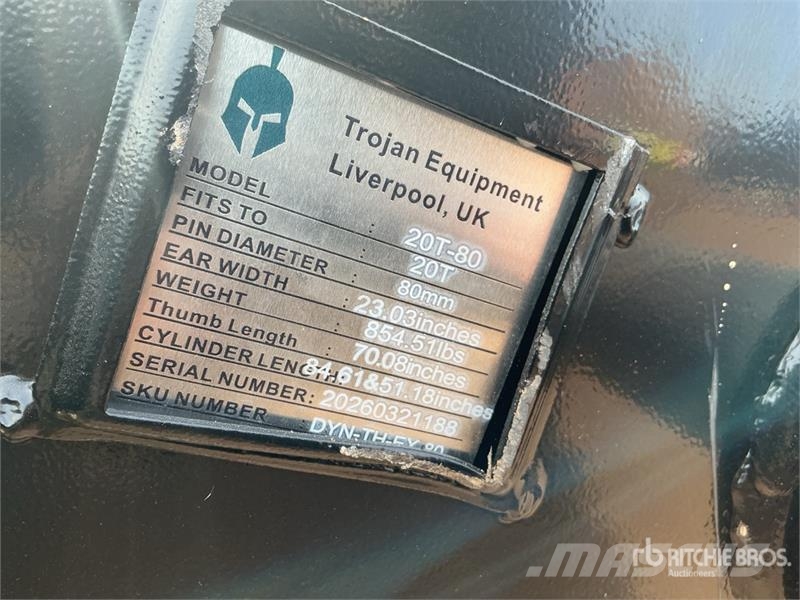 Trojan 70 in Hydraulic Excavator Thumb - Fits Cat 320/321 Kanalak