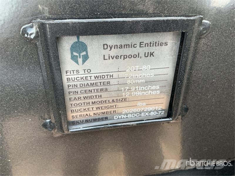 Trojan 72 in Cleanup Excavator Bucket - Fits 80 mm Cat 32 Kanalak