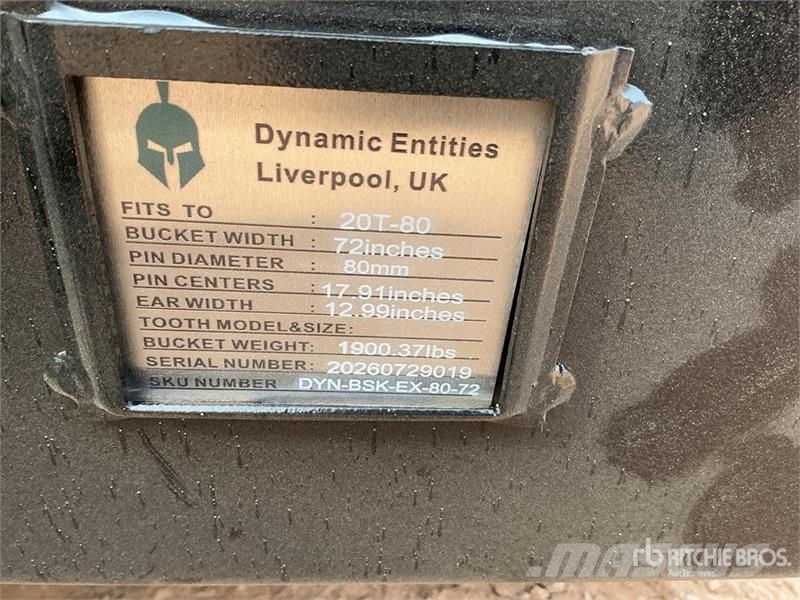 Trojan 72 in Hydraulic Tilting Excavator Bucket - Fits 80 Kašike / Korpe