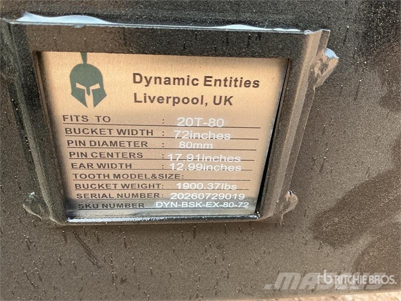 Trojan 72 in Hydraulic Tilting Excavator Bucket - Fits 80 Kašike / Korpe