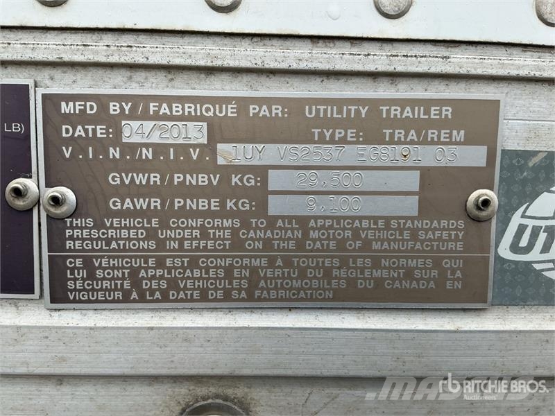 Utility 33 ft x 102 in T/A Van Trailer Sanduk prikolice