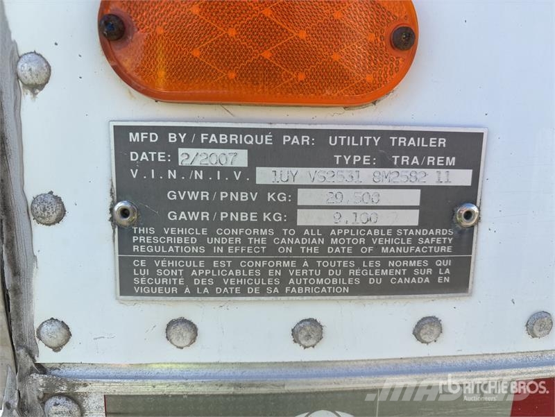Utility 53 ft x 102 in T/A Refrigerated Trailer Напівпричепи-рефрижератори