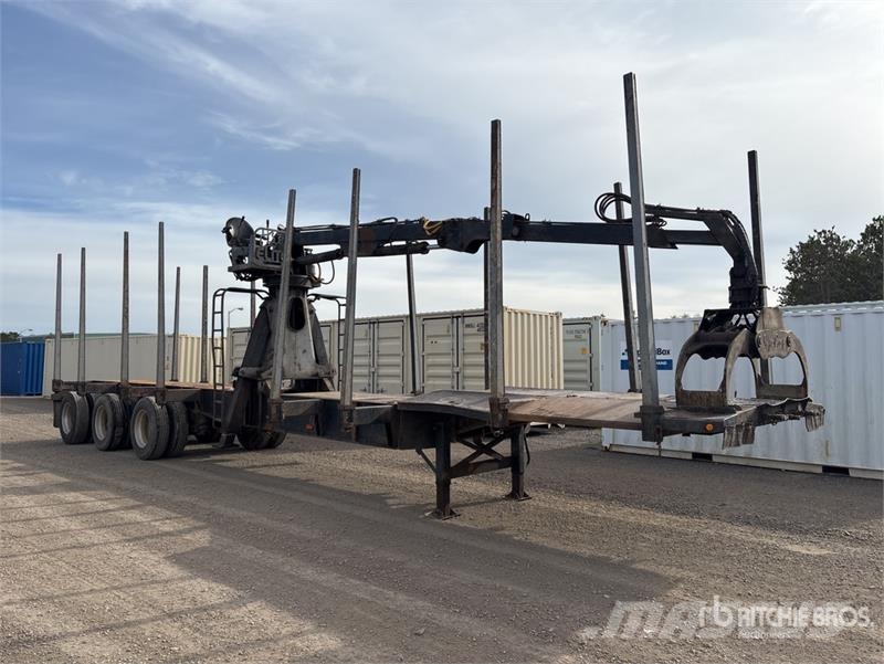 Valley 47 ft Tri/A Self-Loading Log Trailer Metsaveohaagised