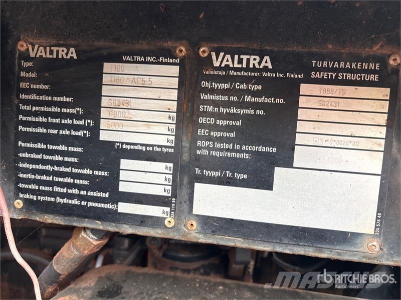 Valtra T160 4WD Tractor الجرارات