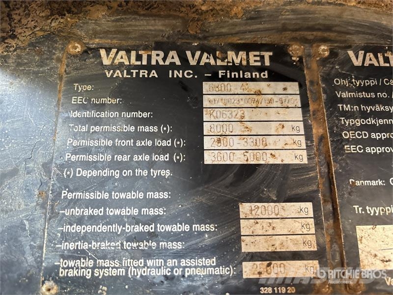 Valtra Valmet 6300 4WD Tractor Трактора