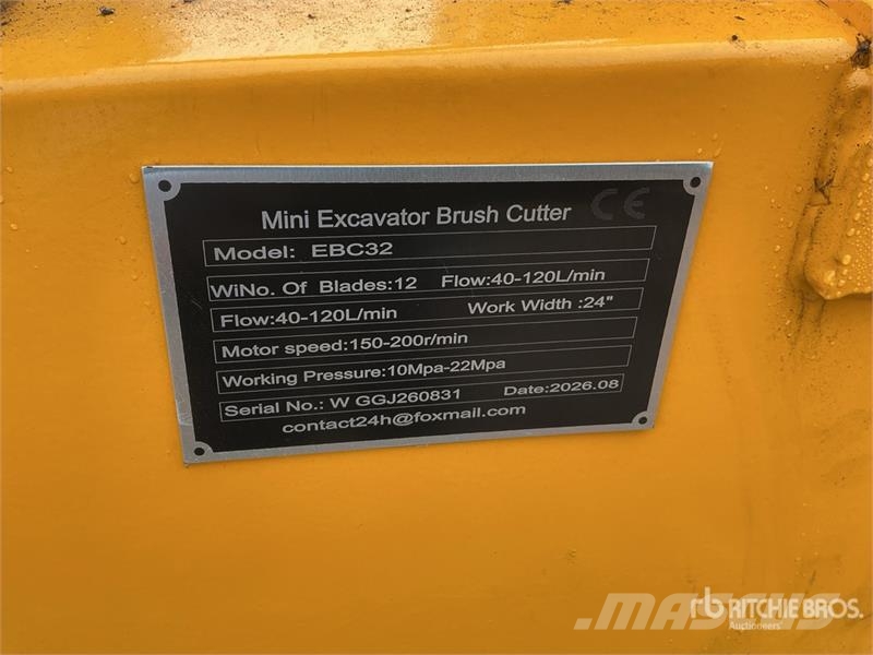 Vicsec VC-EBC32 24 in Mini Excavator Brush Cutter (Unused Andere Zubehörteile