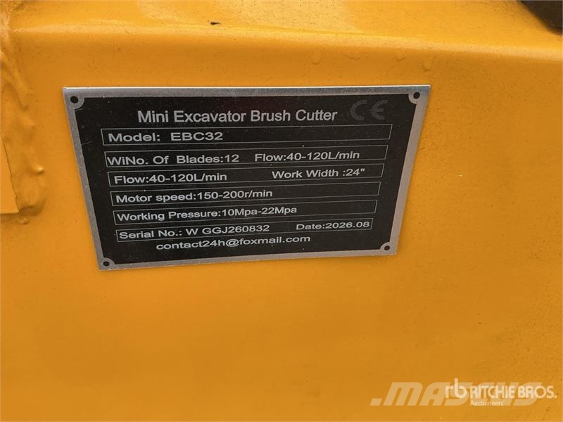 Vicsec VC-EBC32 24 in Mini Excavator Brush Cutter (Unused Andere Zubehörteile