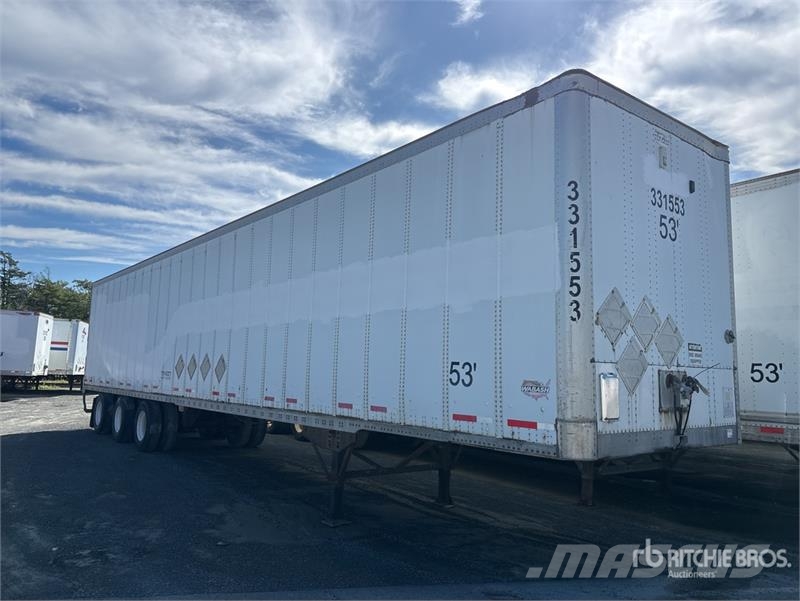 Wabash 53 ft x 102 in Tri/A Van Trailer Прицепы-фургоны