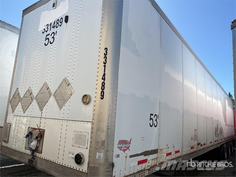 Wabash 53 ft x 102 in Tri/A Van Trailer Прицепы-фургоны