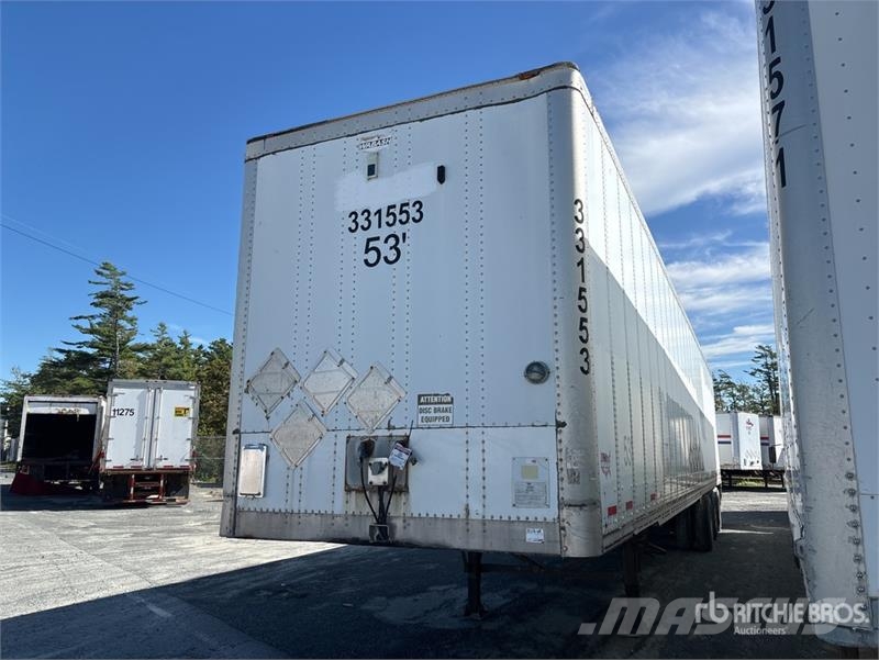 Wabash 53 ft x 102 in Tri/A Van Trailer Прицепы-фургоны