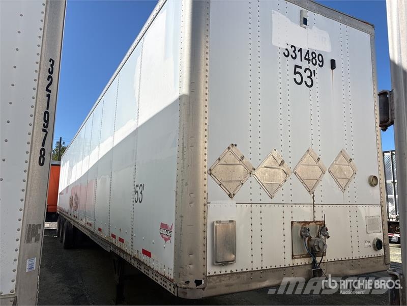 Wabash 53 ft x 102 in Tri/A Van Trailer Прицепы-фургоны