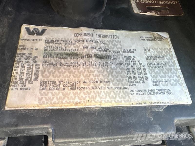 Western Star 4900 6x4 T/A Dump Truck Damperli kamyonlar