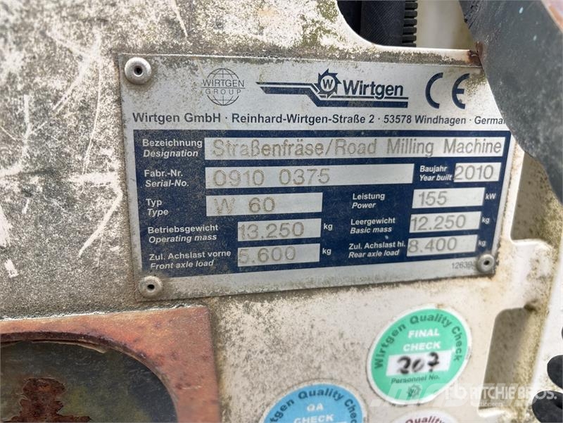 Wirtgen W60 Asfaltskallfräsmaskiner