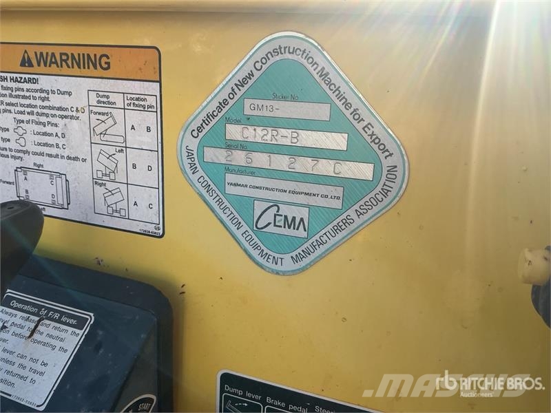 Yanmar C12R Crawler Dumper Site dumpers