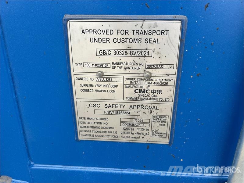  20 ft Standard Storage Container Contenedores de almacenamiento