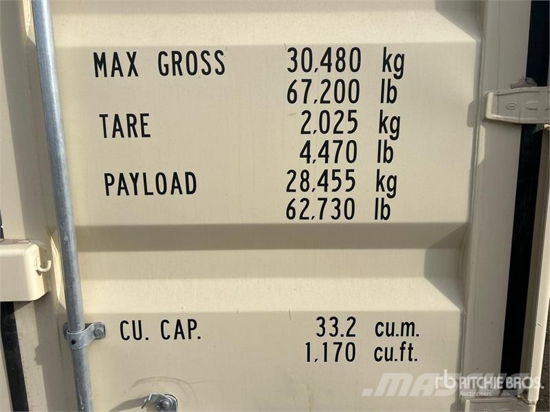 20 ft Standard Storage Container Varastokontit